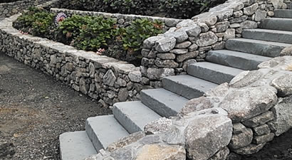 Cape Cod Custom Stone Slab Steps