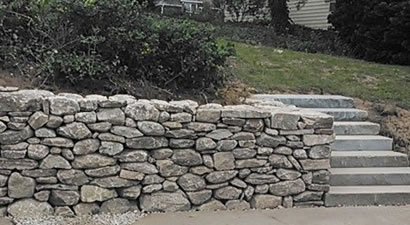 Fieldstone Rock Wall