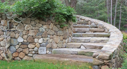 Custom Cape Cod Stone Stairs