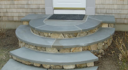 Cape Cod Custom Stone Steps